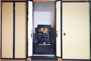 【上置き23号唐木仏壇と下台:桜色 曹洞宗】 尾張旭市