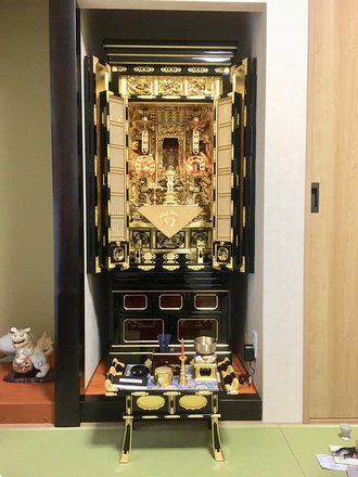 【20号高田派専用五杯引金仏壇：真宗高田派】　岐阜県美濃加茂市