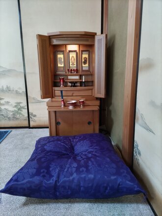 【２０号家具調上置き仏壇クルミ：曹洞宗】瀬戸市